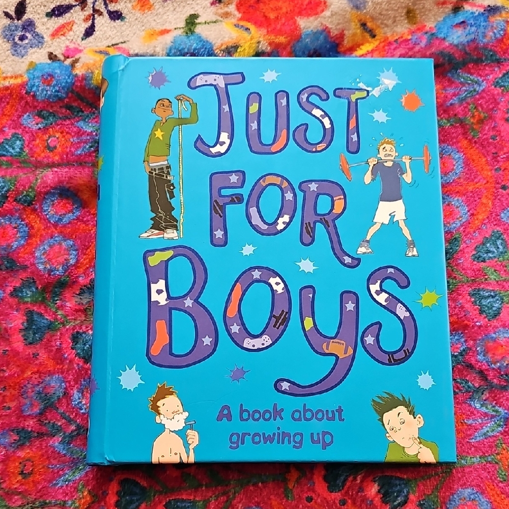 Just For Boys: Growing Up Book - Blue Cover